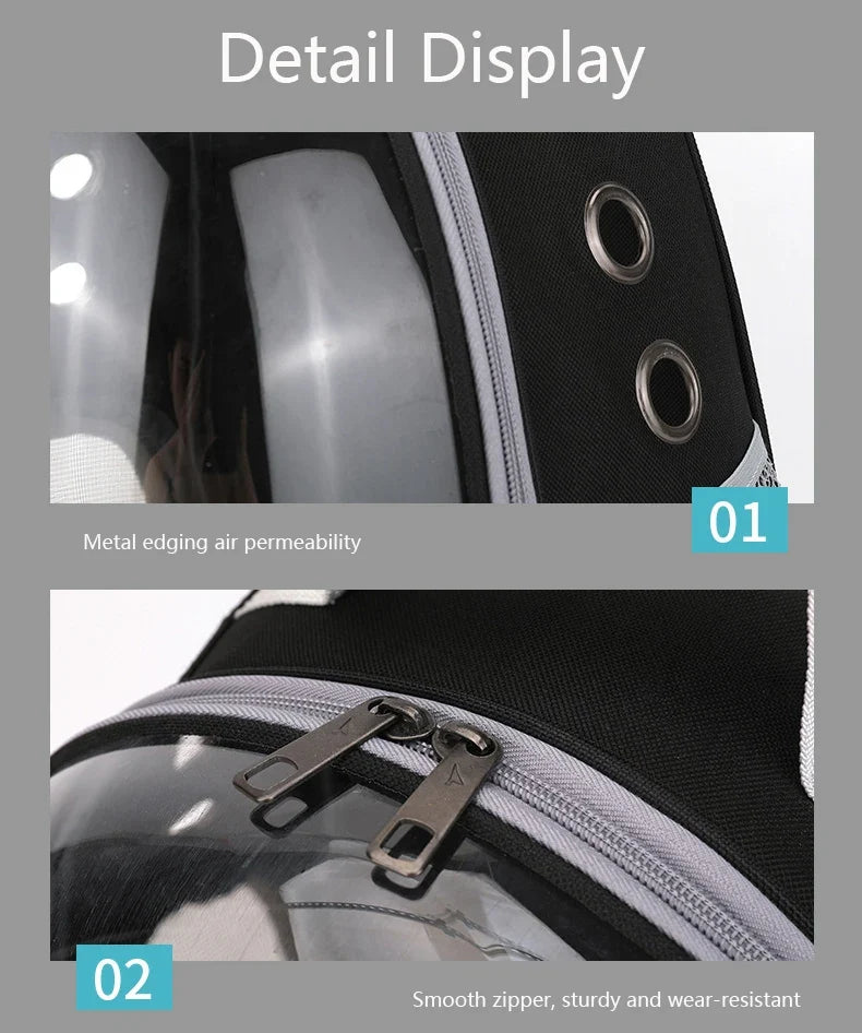 Clear Capsule Pet Backpack