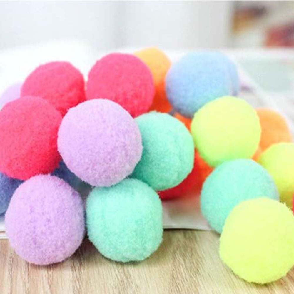 98-Piece Plush Cat Ball Set