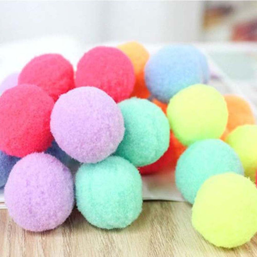 98-Piece Plush Cat Ball Set