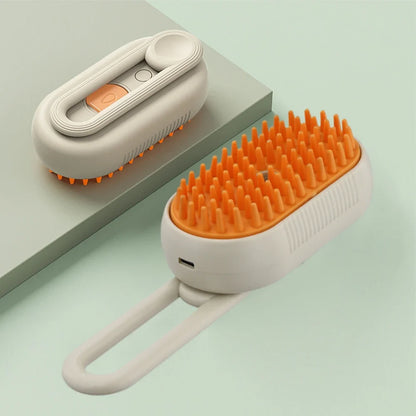 USB Rechargeable Pet Steam Brush
