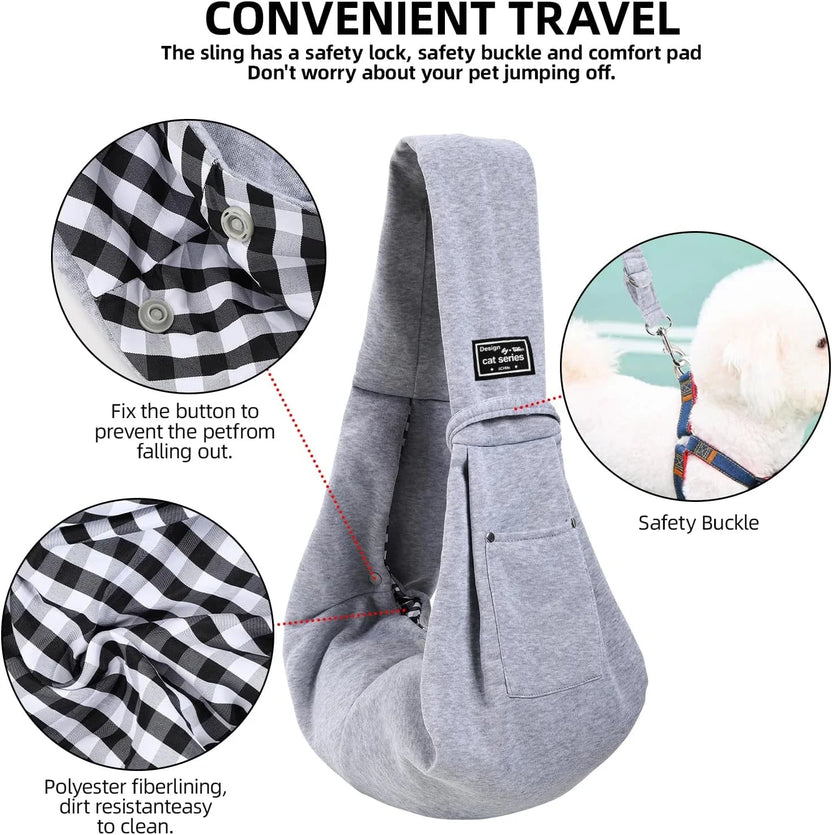 Cotton Crossbody Pet Sling