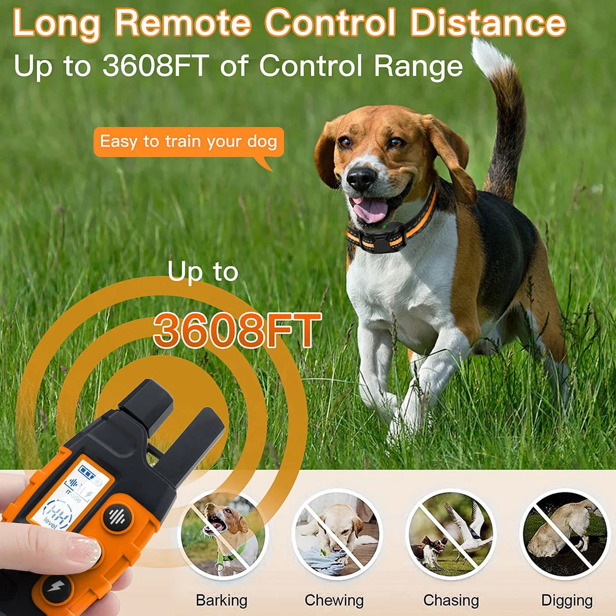 Long-Range Remote Dog Training Collar