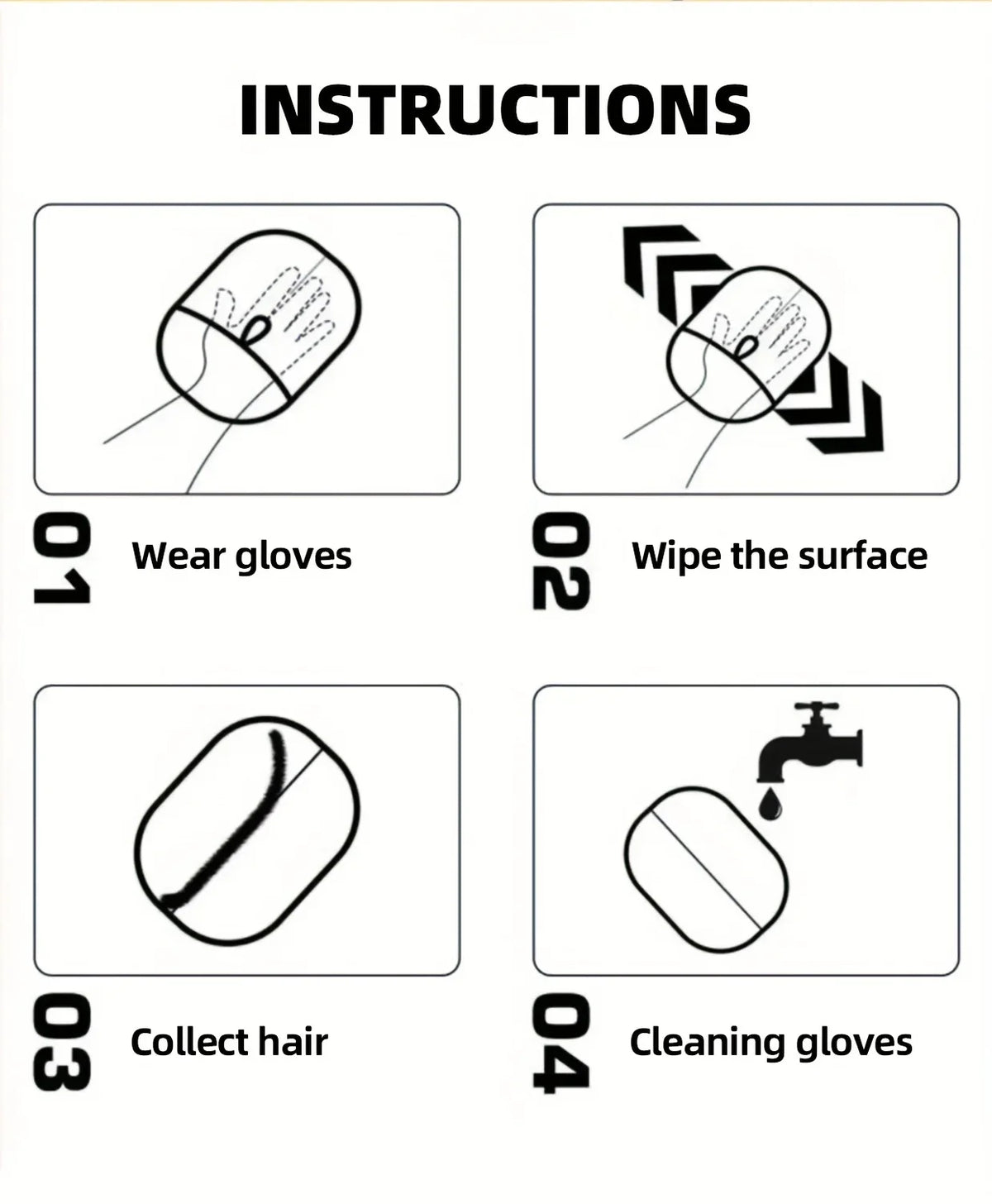 Deshedding Pet Grooming Gloves
