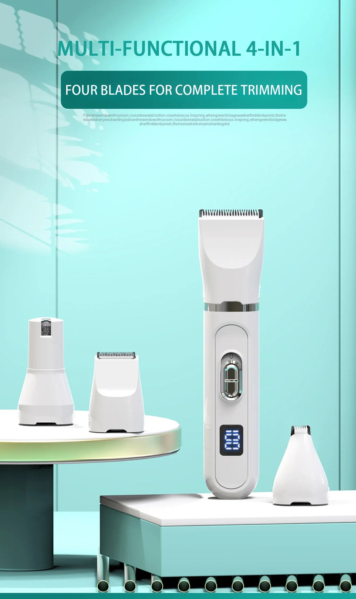 Silent Rechargeable Pet Clipper