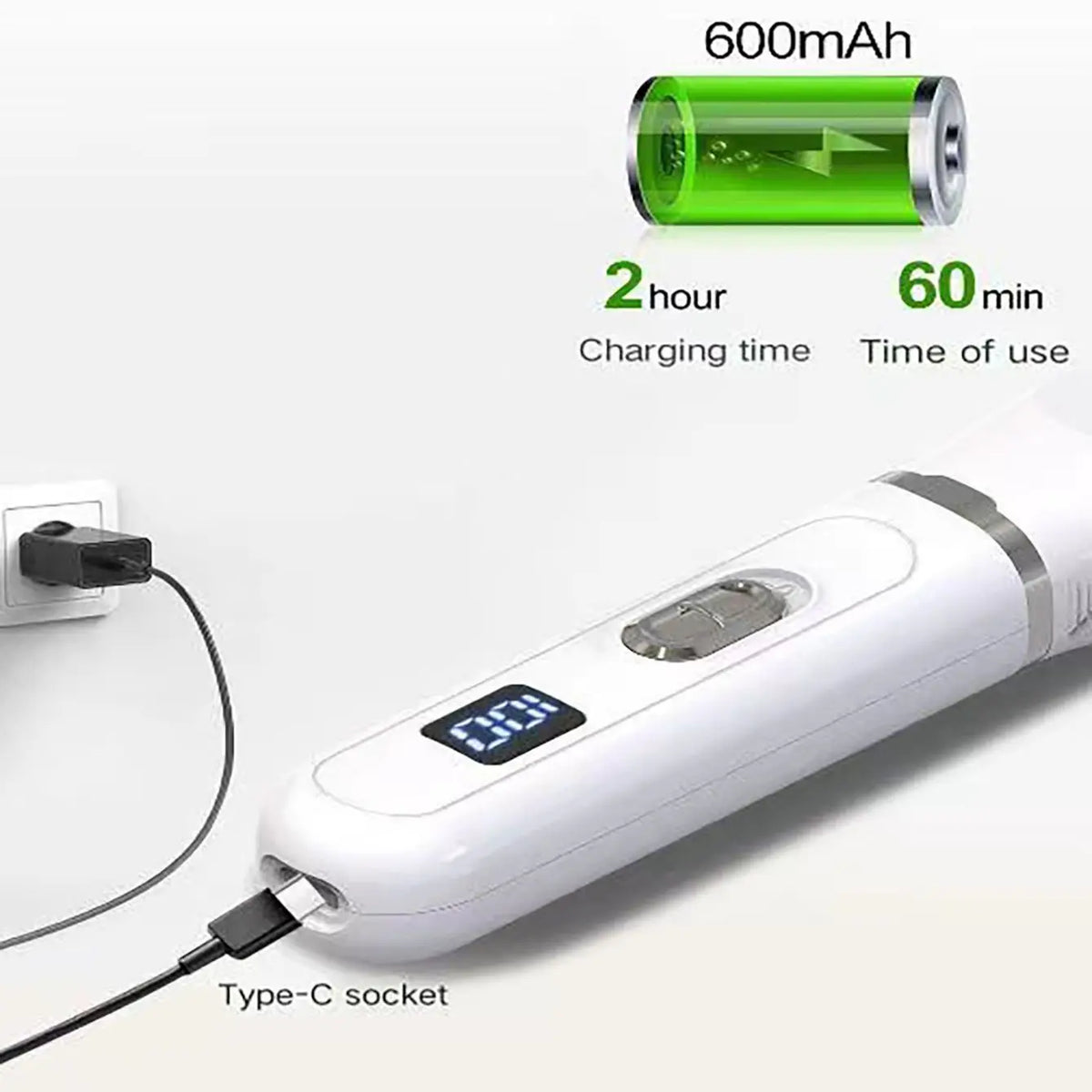 Silent Rechargeable Pet Clipper