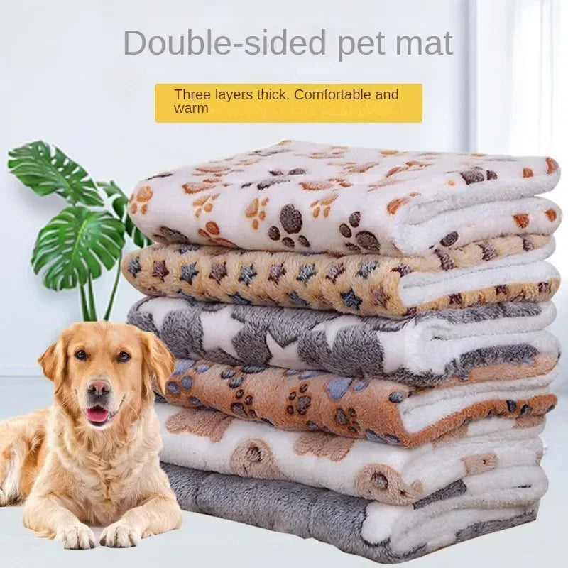 Double-Sided Plush Pet Mat