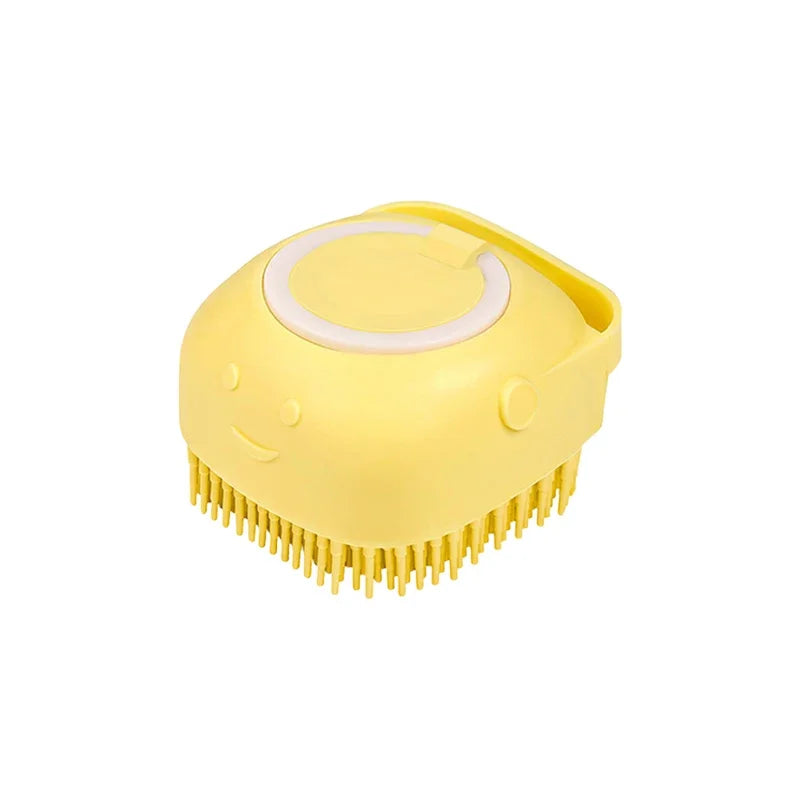 Pet Bath Brush with Shampoo Dispenser