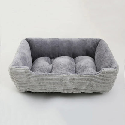 Square Plush Calming Pet Bed