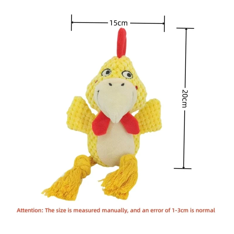 Tough Plush Squeaky Dog Toy