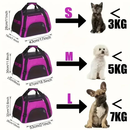 Foldable Mesh Pet Carrier Handbag