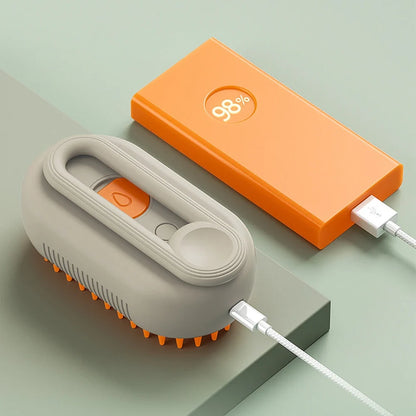 USB Rechargeable Pet Steam Brush