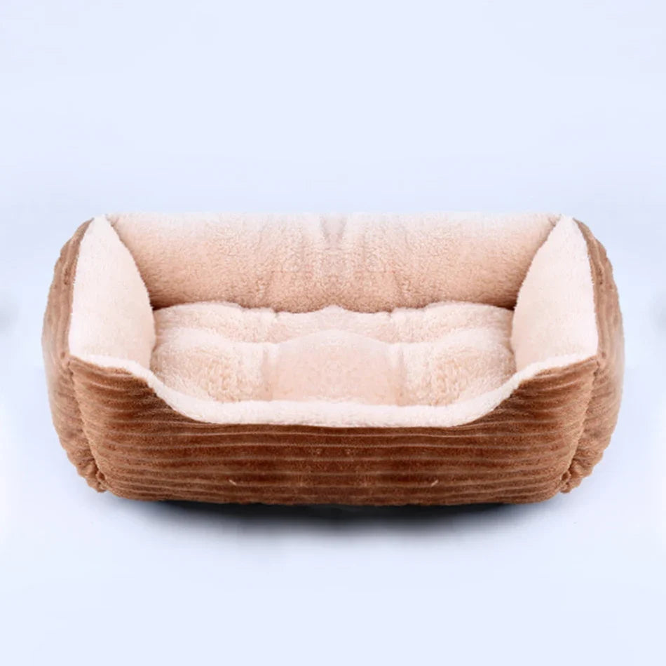 Square Plush Calming Pet Bed