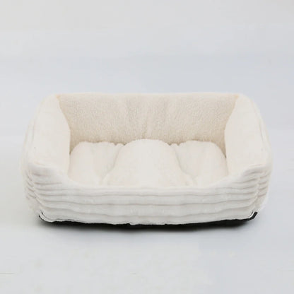 Square Plush Calming Pet Bed