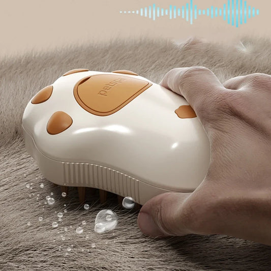 3-in-1 Pet Steam Grooming Brush
