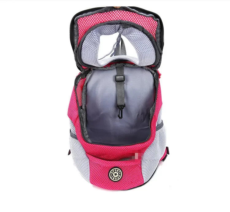 Double-Shoulder Mesh Pet Backpack