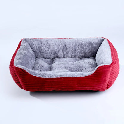 Square Plush Calming Pet Bed