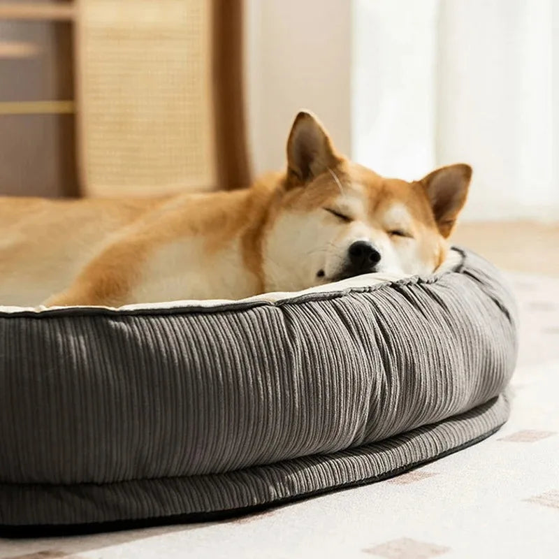 Plush Pet Bed Basket