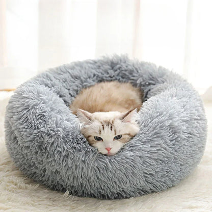Round Plush Pet Nest Bed