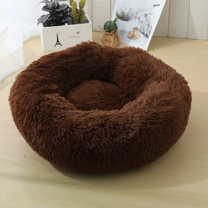 Round Plush Pet Nest Bed