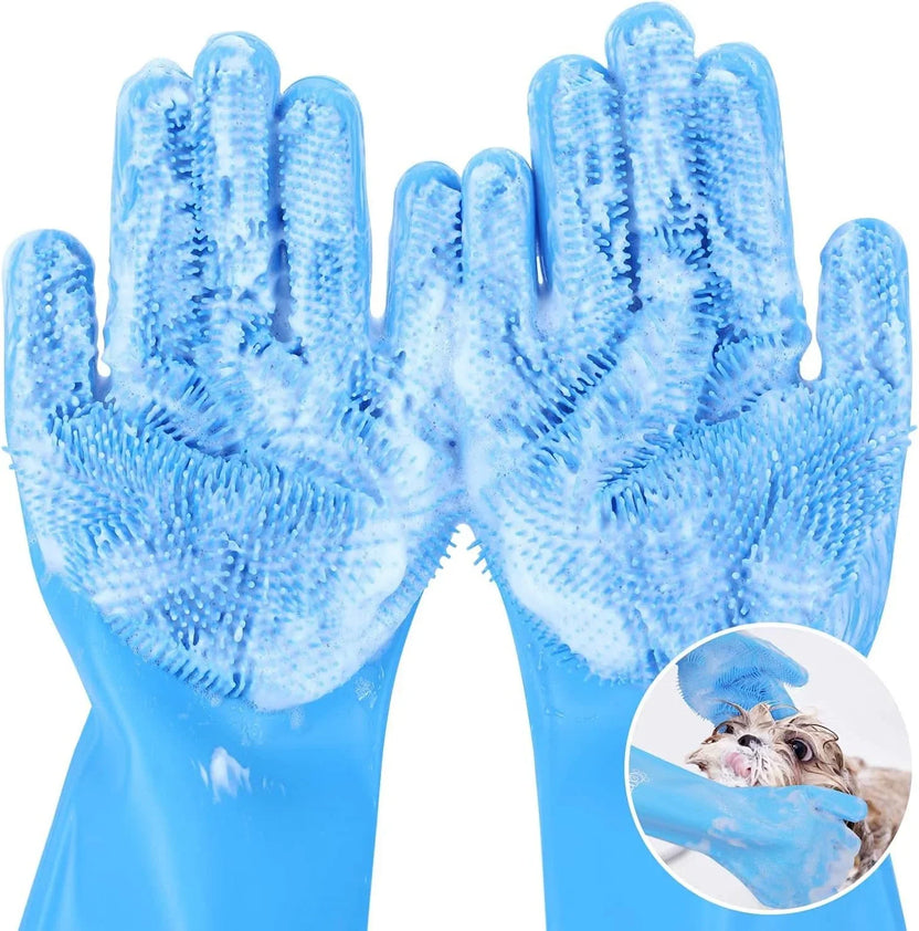 Silicone Pet Bath & Grooming Glove