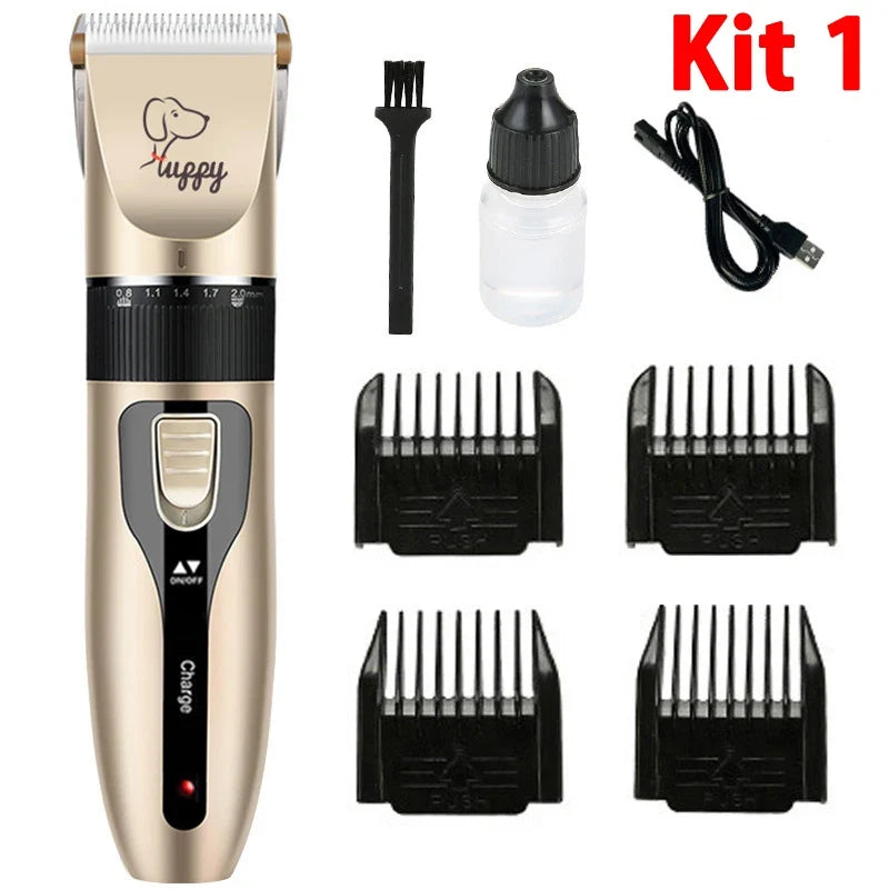 Electric Pet Grooming Clipper Kit