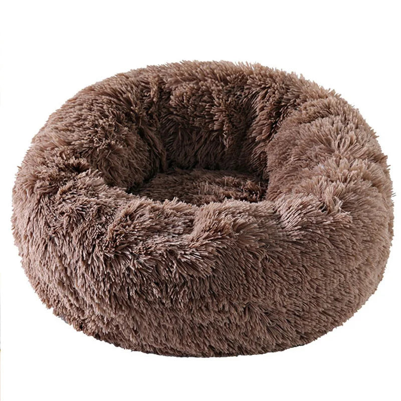 Round Plush Pet Nest Bed