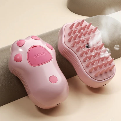 3-in-1 Pet Steam Grooming Brush
