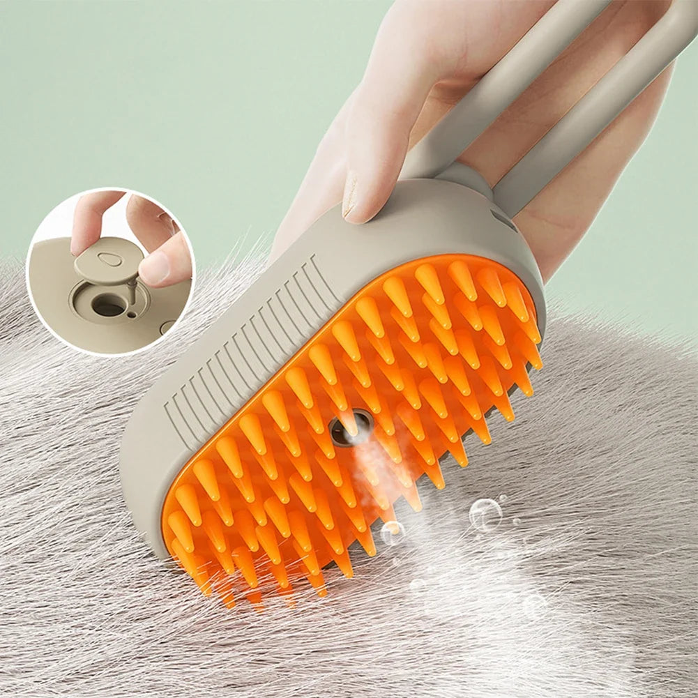 USB Rechargeable Pet Steam Brush