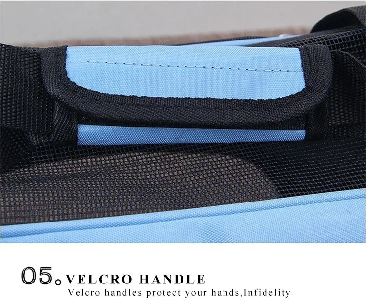 Foldable Mesh Pet Carrier Handbag