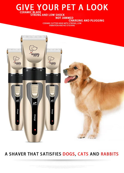 Electric Pet Grooming Clipper Kit