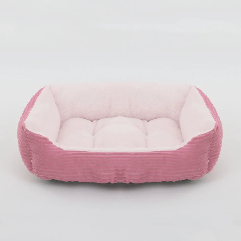 Square Plush Calming Pet Bed