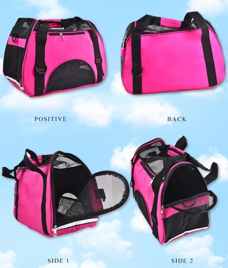 Foldable Mesh Pet Carrier Handbag
