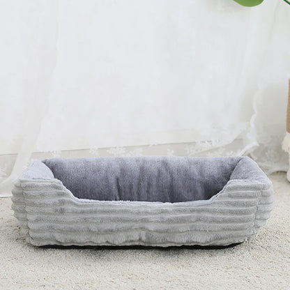 Square Plush Calming Pet Bed