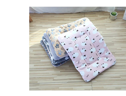 Double-Sided Plush Pet Mat