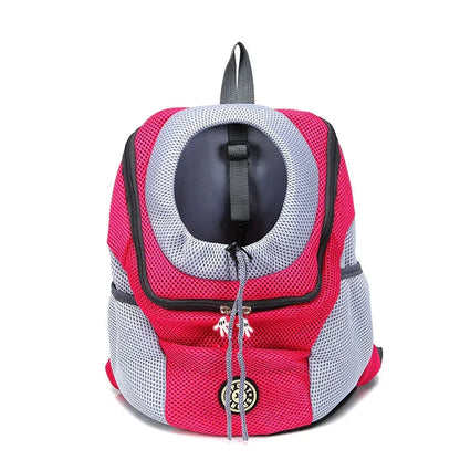 Double-Shoulder Mesh Pet Backpack