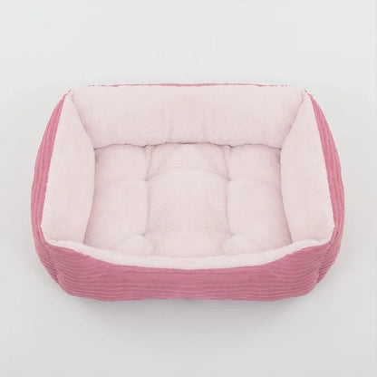 Square Plush Calming Pet Bed