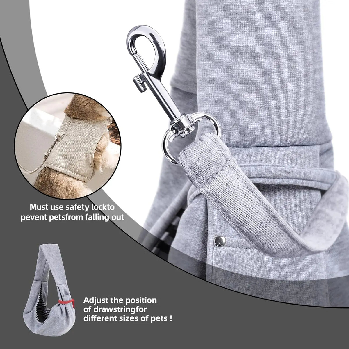 Cotton Crossbody Pet Sling