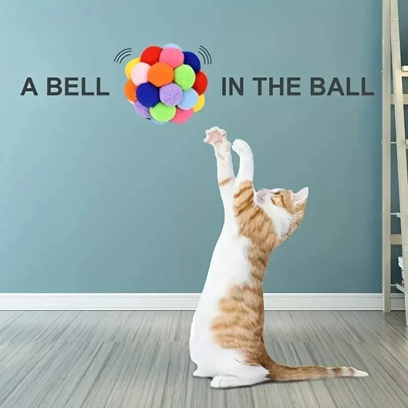 Cat Plush Bell Balls