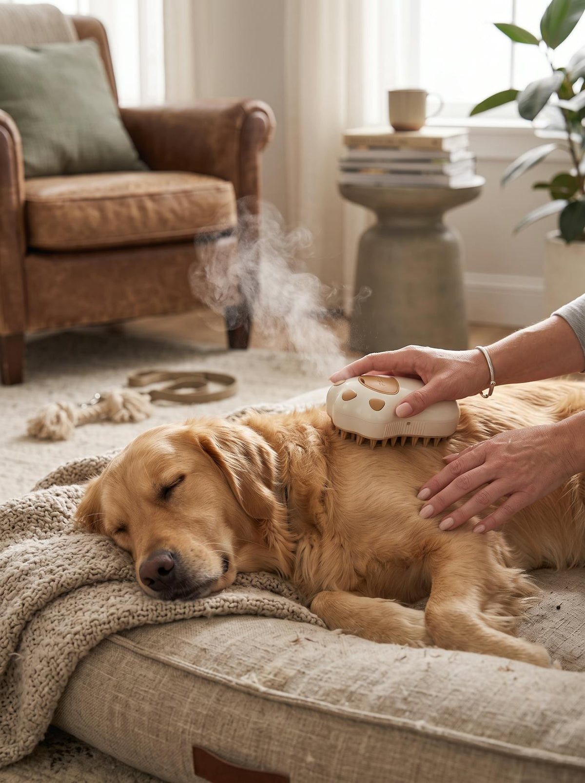 3-in-1 Pet Steam Grooming Brush lifestyle 3