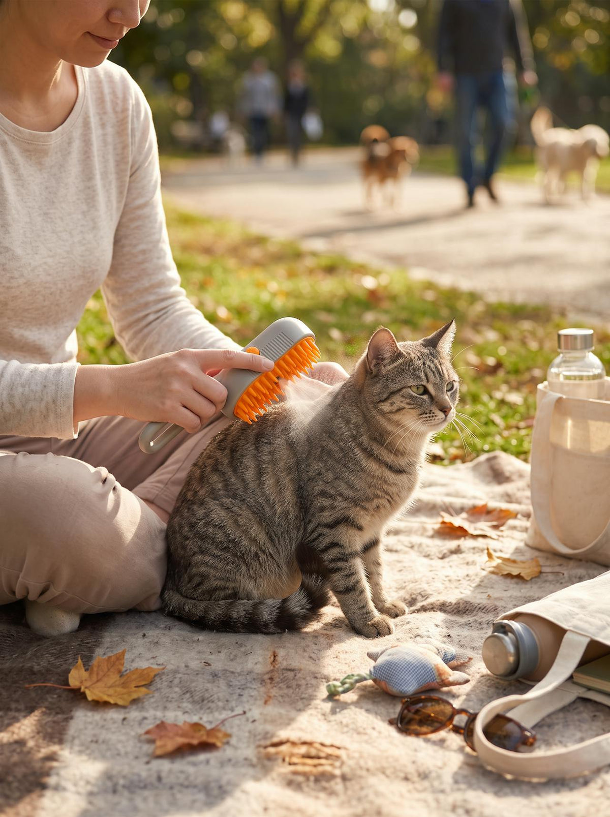 USB Rechargeable Pet Steam Brush