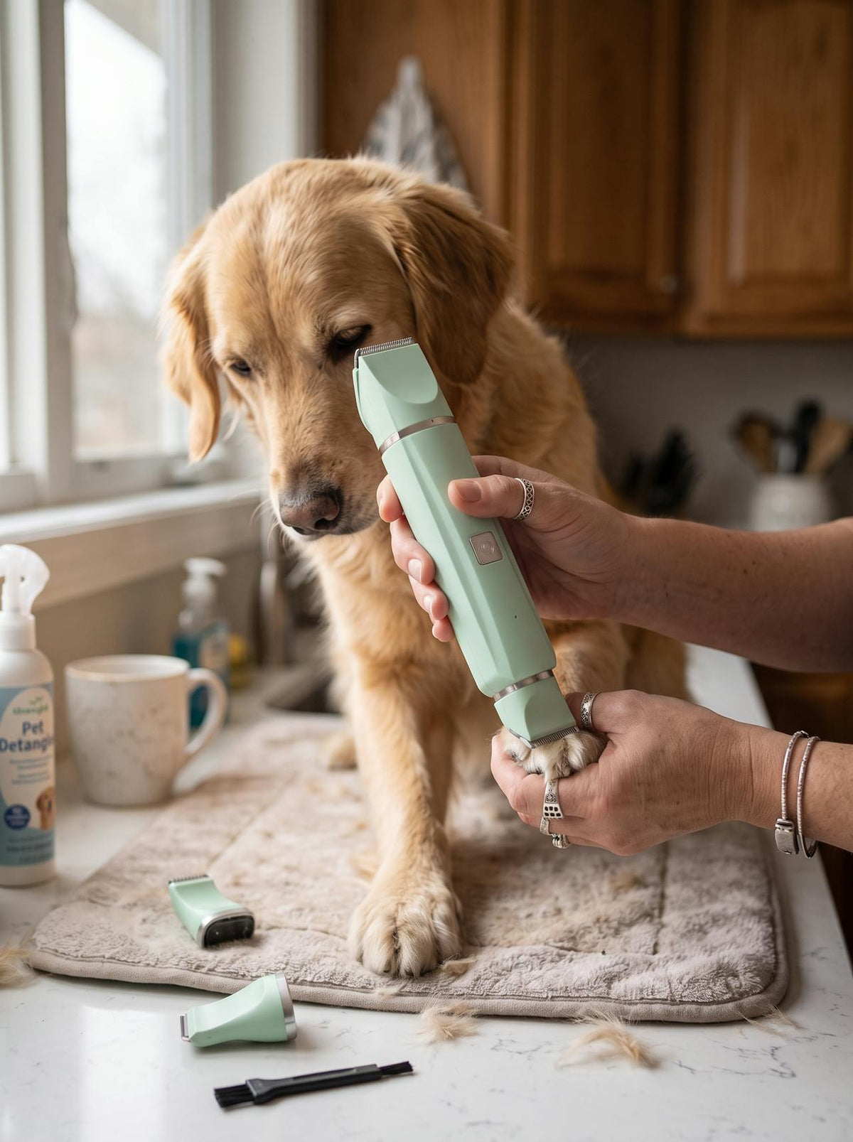 4-in-1 Electric Pet Grooming Kit lifestyle 2