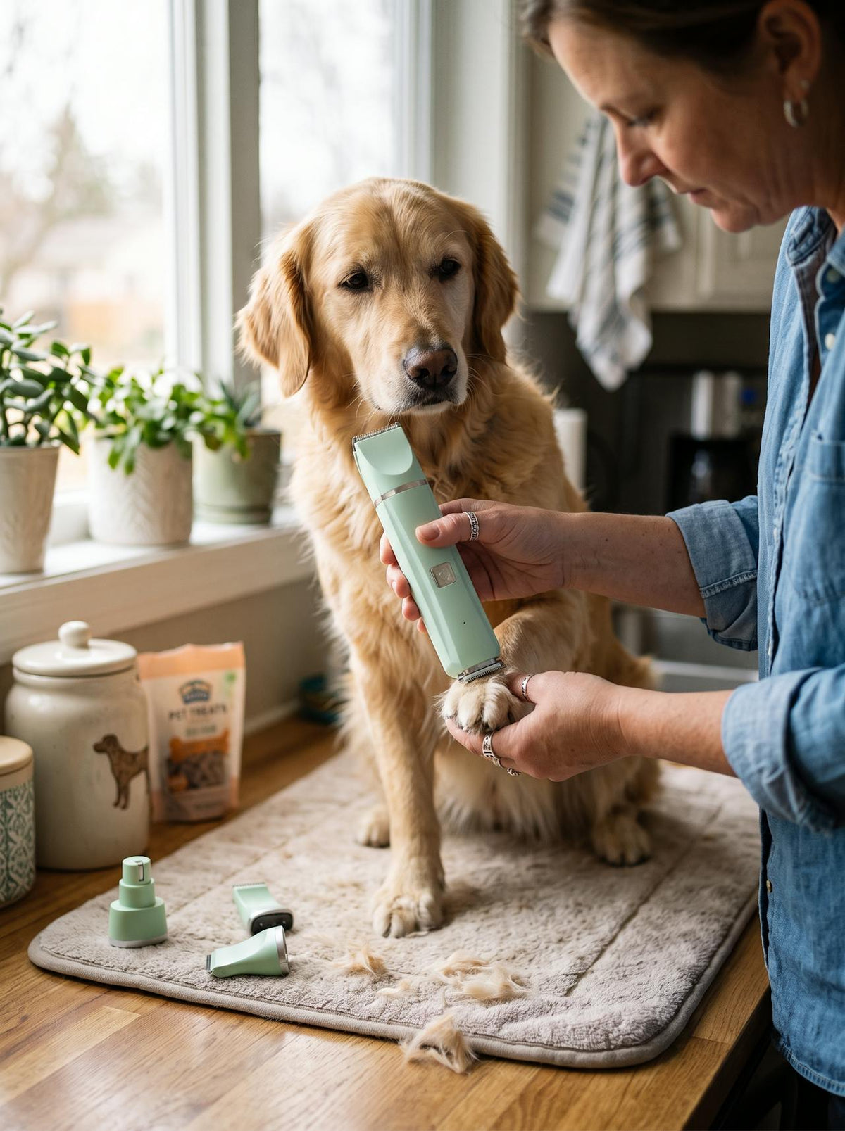 4-in-1 Electric Pet Grooming Kit lifestyle 3
