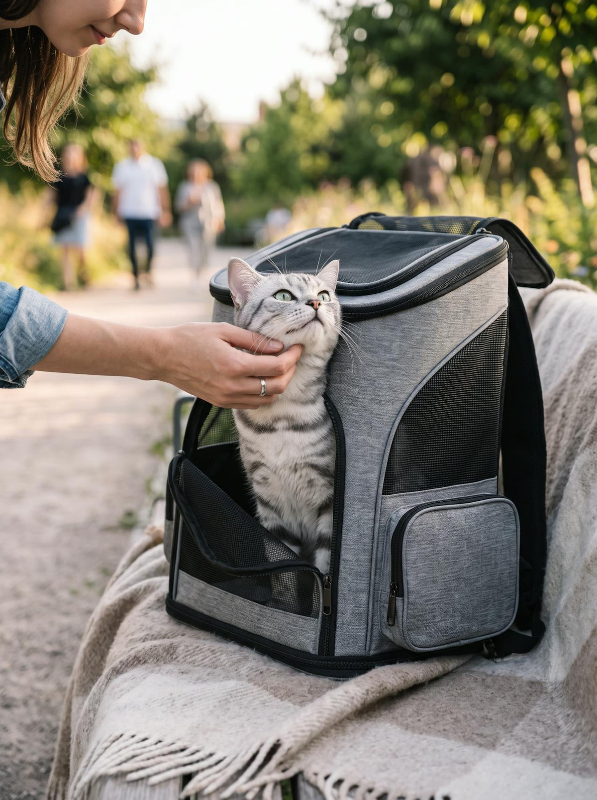 Expandable Pet Carrier Backpack lifestyle 1