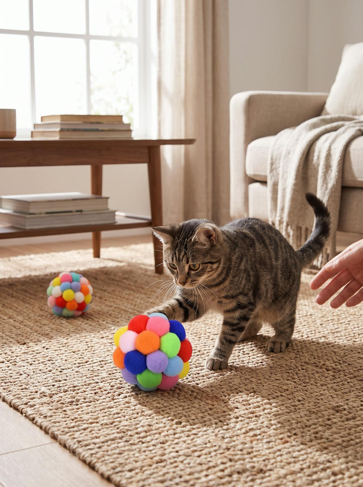 Cat Plush Bell Balls