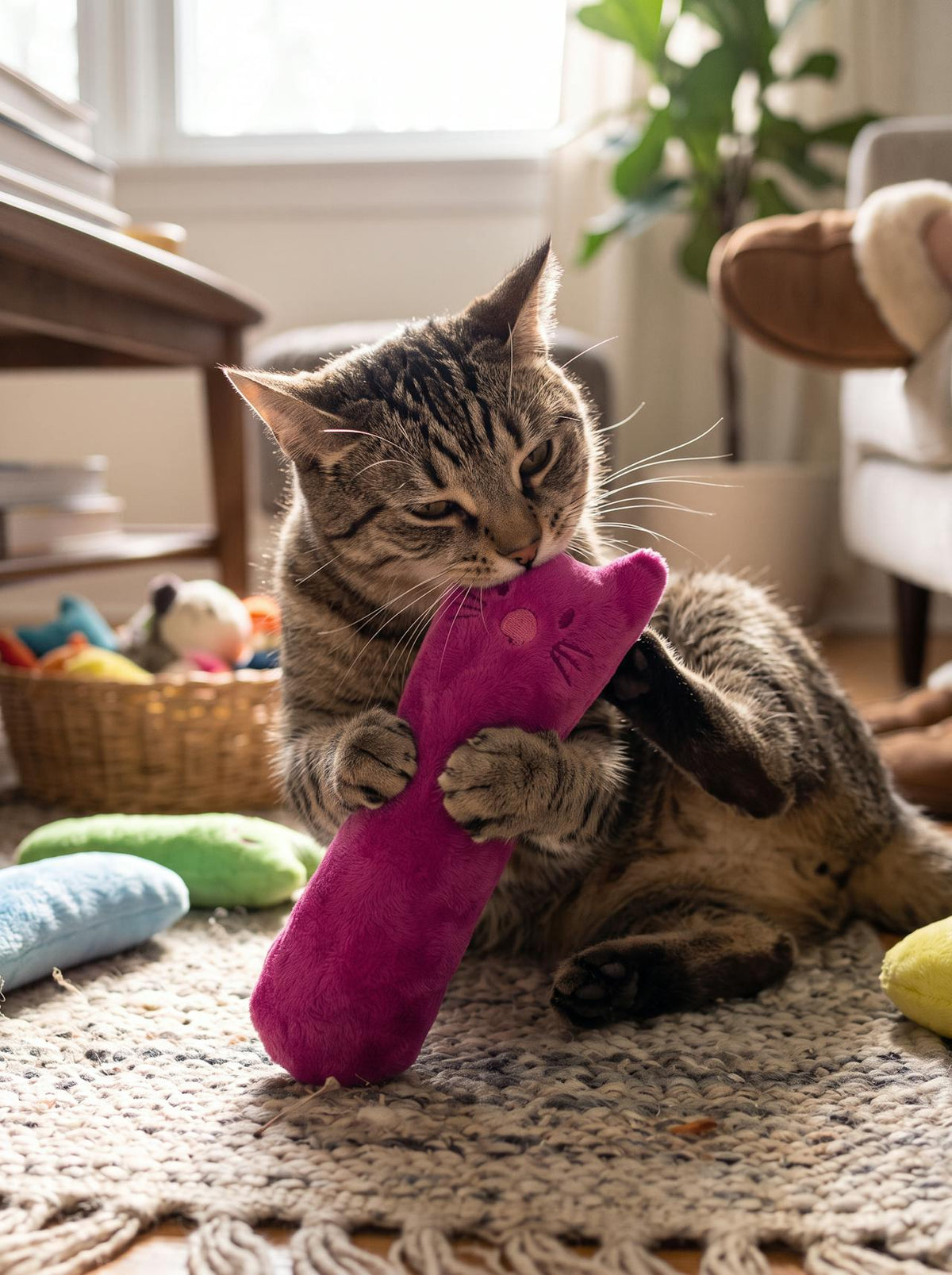 Catnip Plush Chew Toy for Cats lifestyle 2