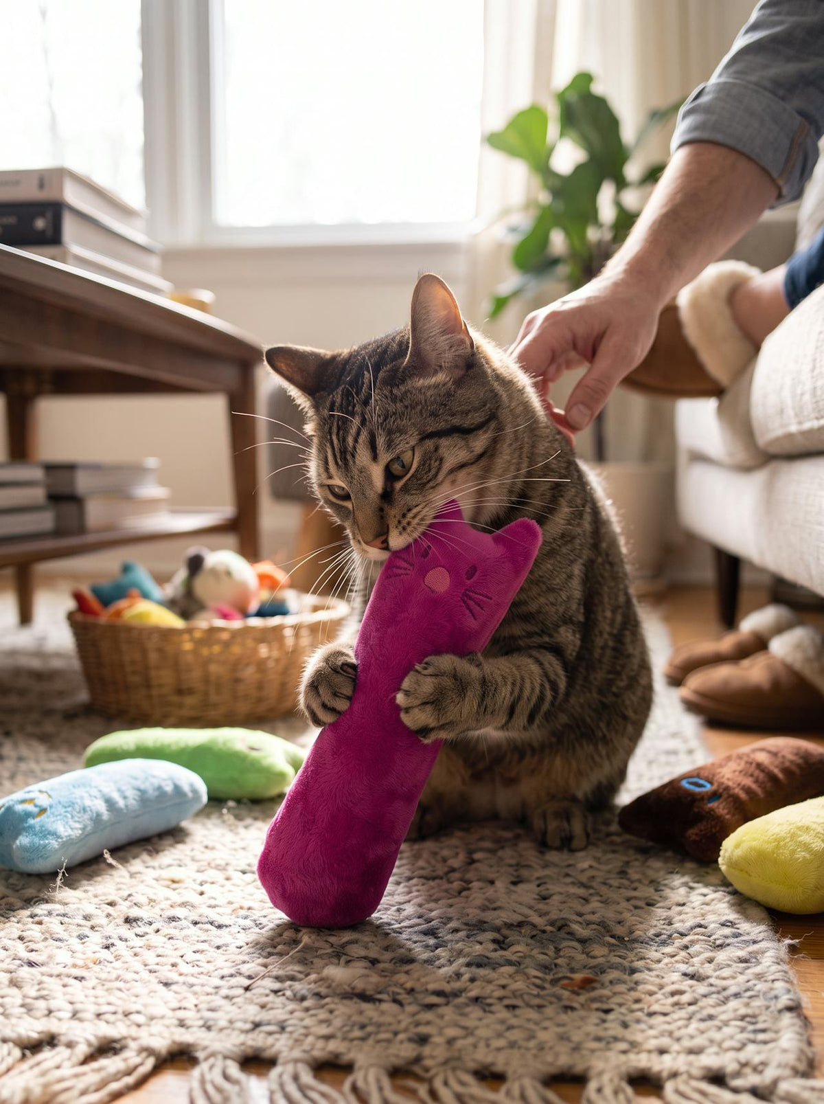 Catnip Plush Chew Toy for Cats lifestyle 3