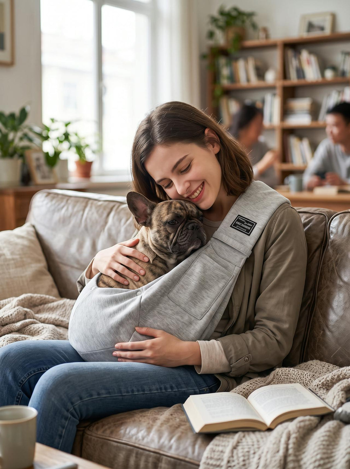 Cotton Crossbody Pet Sling lifestyle 1