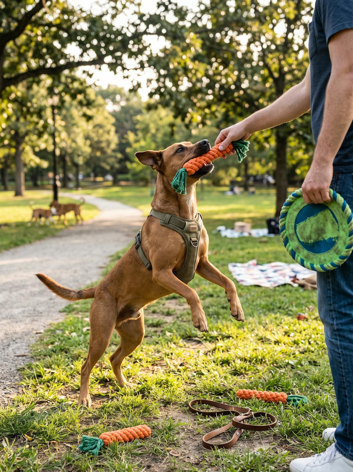 Carrot Rope Dog Chew Toy lifestyle 3