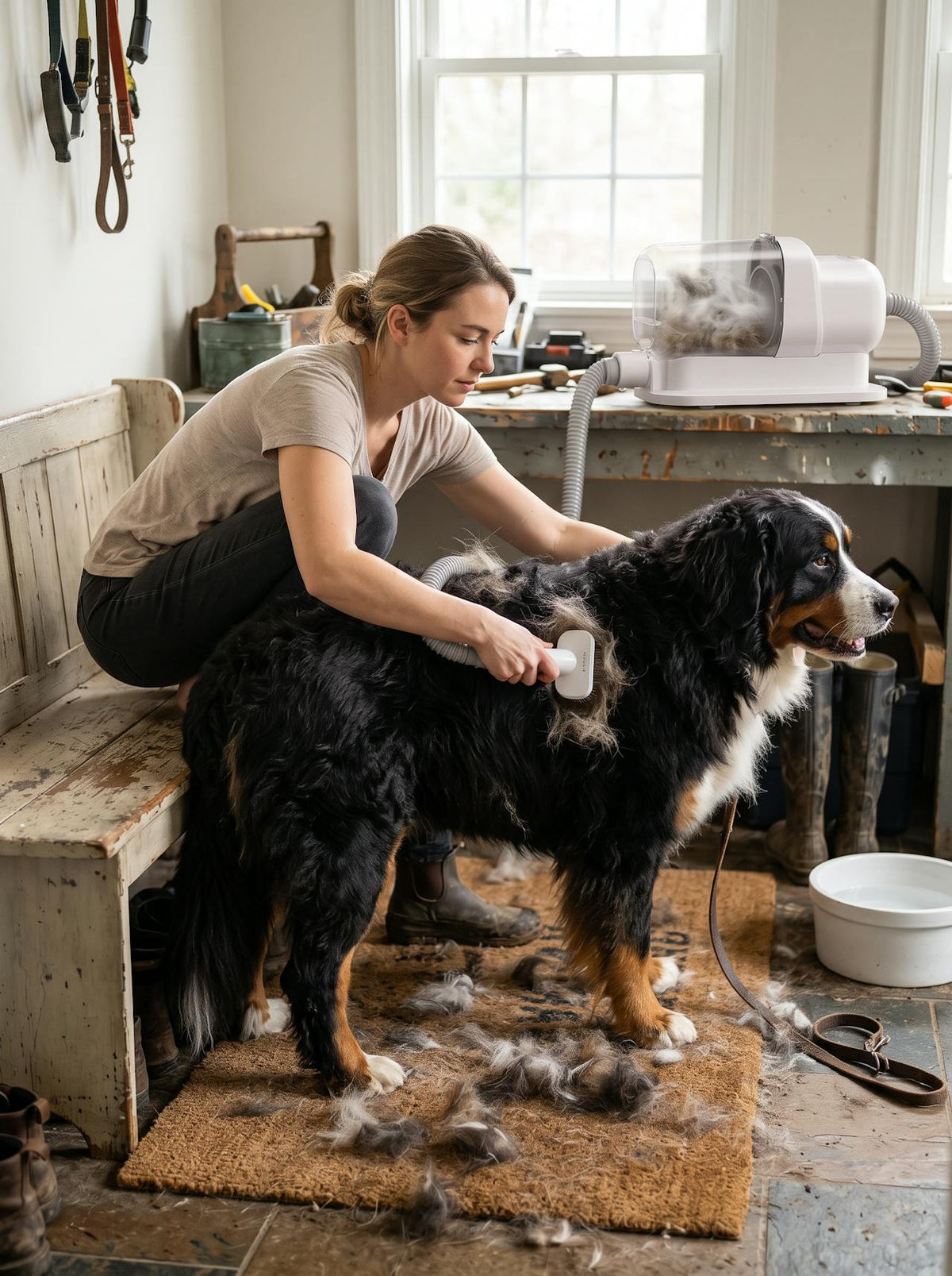 Dog Grooming Vacuum Kit lifestyle 2
