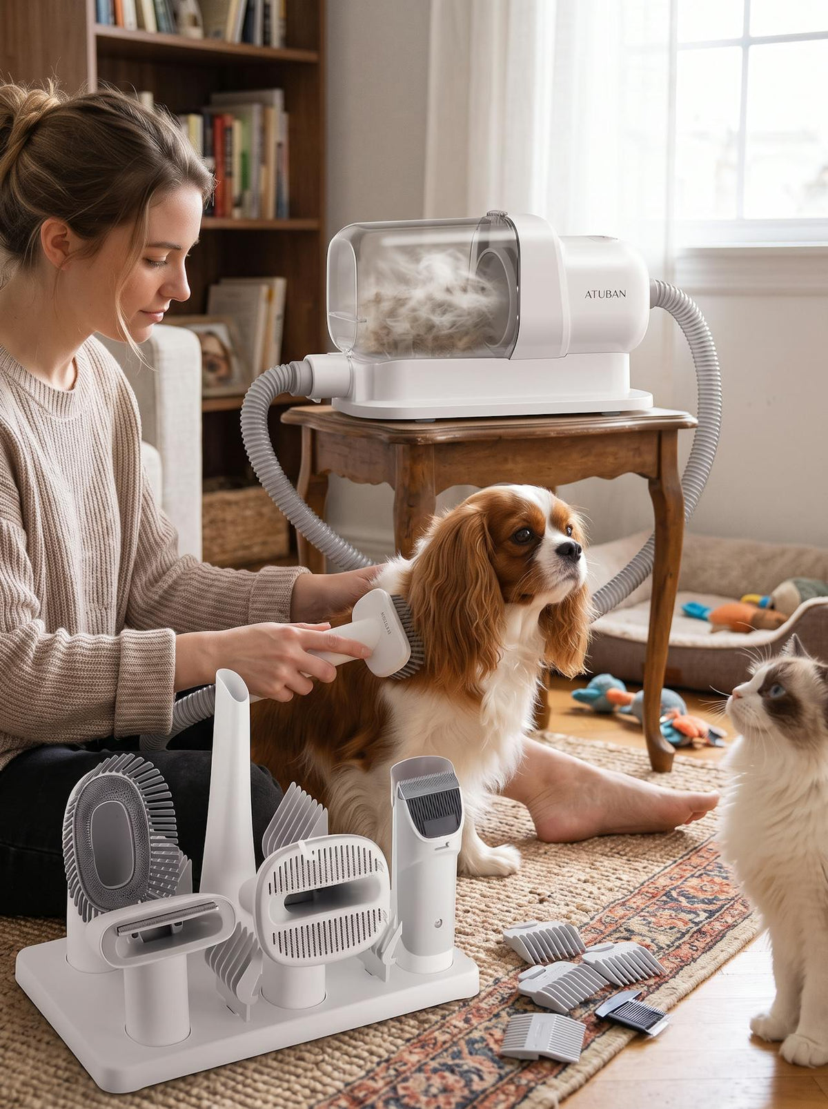 Dog Grooming Vacuum Kit lifestyle 3